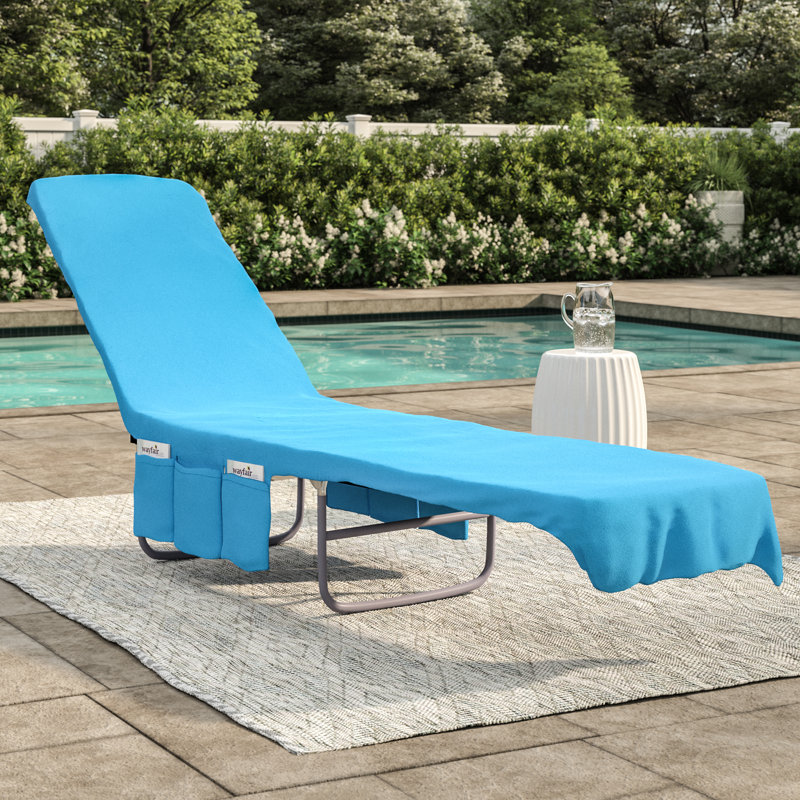 Freeport Park 2 in 1 Terry Cloth Chaise Pool Lounge Cover Beach Towel